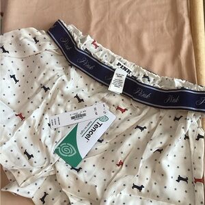 PINK Victoria's Secret Boxers White and Red